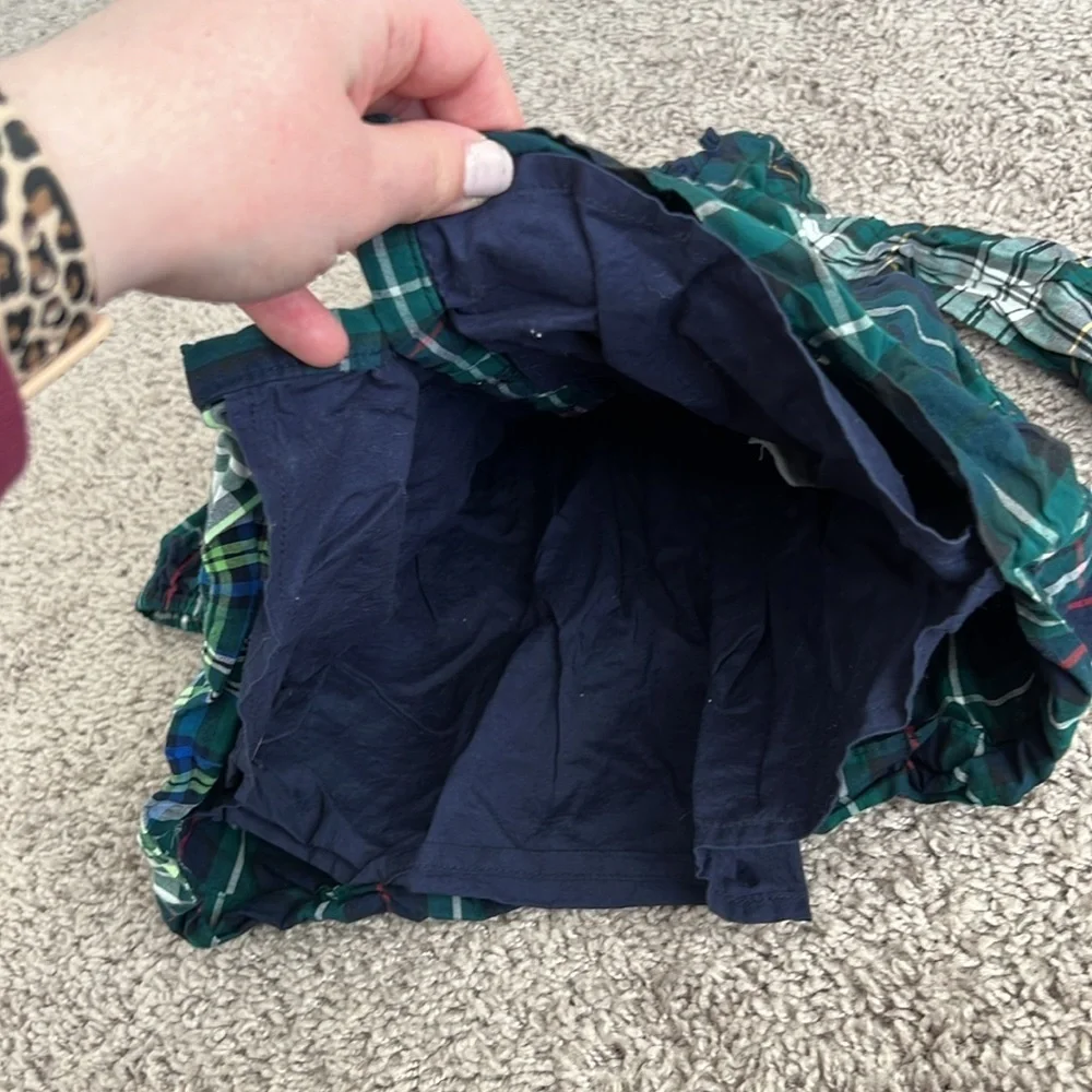 BabyGap Green Plaid Long Sleeve Baby Toddler Dress